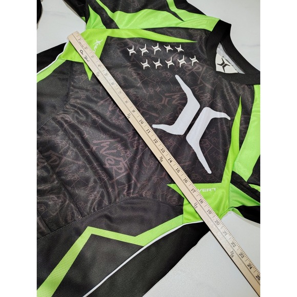 Empire Invert Shirt Black Green Paintball Medium Jersey Padded Long Sleeve - Picture 8 of 10